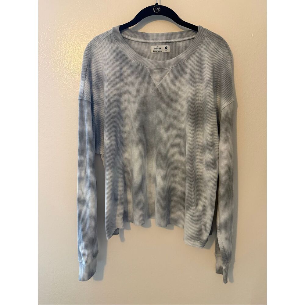 Hollister Tie Dye Waffle Knit Top